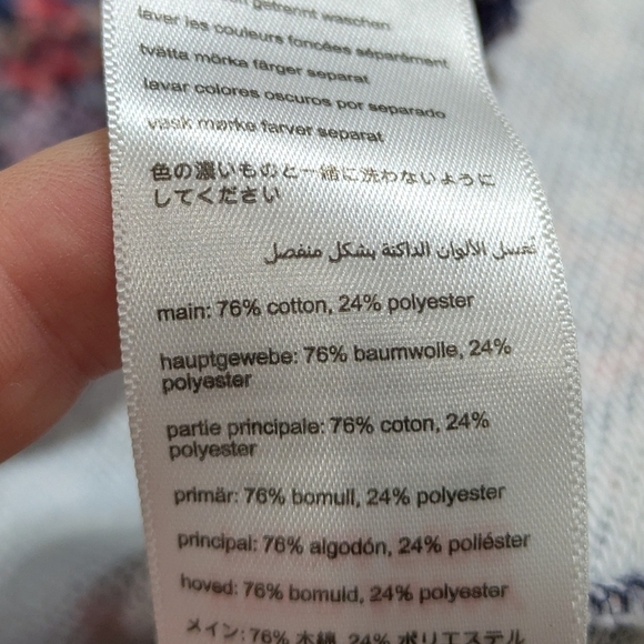 Joules Fairdale pink blue ditsy floral 1/3 zip pullover sweatshirt 6 - Picture 10 of 10